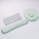 thumbnail image 1 of Nvzi Reposamuñecas y alfombrilla para ratón con soporte para muñecas, reposamuñecas de espuma viscoelástica para teclado y ratón, almohadilla con base antideslizante (verde claro), 1 of 3