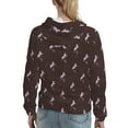 thumbnail image 7 of Uemuo Leopard Print Pattern Women's Hoodie with Eye-catching Drawstrings- Casual Pullover Hoodie with Kangaroo Pocket, Stylish Hooded Sweatshirt-Large, 7 of 7