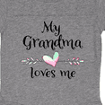 thumbnail image 3 of Inktastic My Grandma Loves Me- Heart Grandchild Boys or Girls Baby Bodysuit, 3 of 4