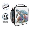 thumbnail image 2 of ALAZA Sea Turtle Lunch Box Insulated Lunch Bag Reusable Thermal Cooler Tote School Picnic, 2 of 6