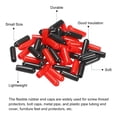 thumbnail image 4 of Unique Bargains 50pcs Rubber End Caps Cover Assortment 3.5mm Screw Thread Protector for Screw Bolt Black Red, 4 of 5