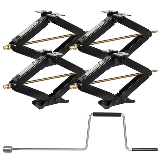 7500lbs RV Trailer Camper Stabilizer Leveling Scissor Jacks with Handle