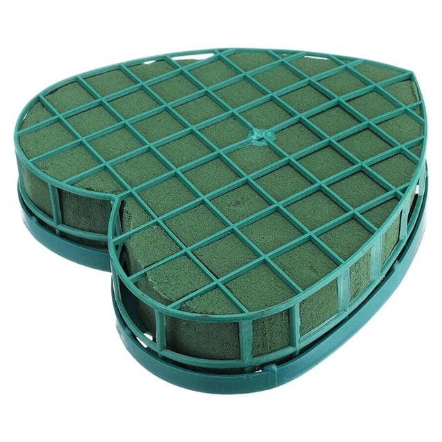 GUOOL 1pc Heart Shape Floral Foam Garland Foams Base for DIY Crafting Flower Arranging