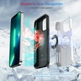 thumbnail image 2 of Hidden Series Designed for iPhone 13 Pro Case 5G, [Heat Dissipation] [No Fall-Off Kickstand] 360°Metal Ring,Military Grade Shockproof Phone Case for iPhone 13 Pro 6.1 Inch, Silver, 2 of 7