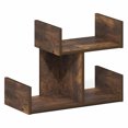 thumbnail image 5 of Furinno HERMITE 2-Tier U-shape Office Organization Shelf Amber Pine, 5 of 6