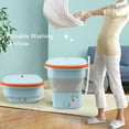 thumbnail image 3 of 12L Portable Washer Machine, Foldable Washing Machine, Baby Clothes Underwear Mini Portable Washing Machine,  Mini Washer For Apartment, RV Travel, Compact Living, 3 of 8