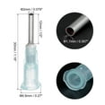 thumbnail image 2 of Aguja dispensadora de punta roma Uxcell para pistola de pegamento líquido, 14G 1/2", 20 paquetes (Verde claro), 2 of 7