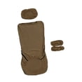 thumbnail image 4 of twisto Office Chair Covers Removable Elastic Chair Seat Cover with Headrest Slipcover And Armrest Protector Polyester Yarn Suitable for Home Office Study Spa Brown, 4 of 8
