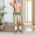 thumbnail image 6 of Lsque Christmas Card With Gnomes Print Men's Pajama Pants, Lounge Pant - Comfortable Home Wear,Elastic Waistband, Stylish Design-XX-Large, 6 of 9