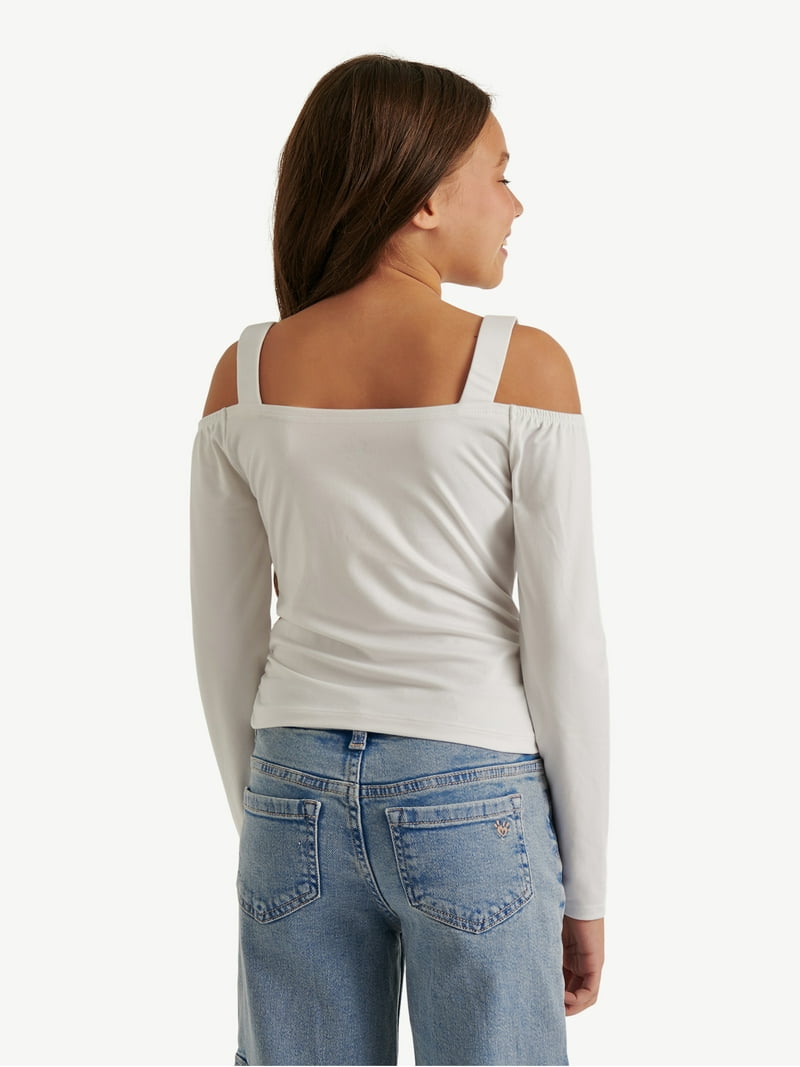 Justice Girl's Off the Shoulder Top, Sizes XS - XL - Walmart.com