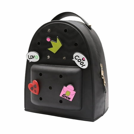 Clog Silicone Jelly Backpack With Charms Cute Mini Backpack Daypack Bag Charms Silicon Hole Bag For Women And Girls Arts And Crafts for Kids Ages 8-12 Boys Stationery Paper And Envelopes Set with