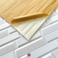 thumbnail image 2 of Panel soft autoadhesivo 3D BLOCK PLATA 20 PZAS 10m2 PANEL DECORATIVO, 2 of 4