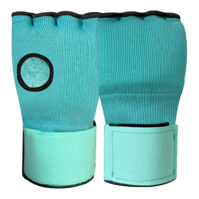 Almencla Gel Boxing Hand Wraps Inner Gloves Half Finger Gloves for Sanda Exercise MMA Green