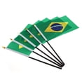 thumbnail image 1 of 5 banderas decorativas y duraderas para ondear a mano, banderas nacionales de Brasil, 1 of 7