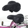 Artificial Leather Spring Shock Absorbing Mountain Bike Cycling Saddle Comfortable Bicycle Equipment Accessories Black