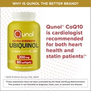 Qunol Ubiquinol CoQ10 Softgels, 200mg, Extra Strength, Heart Health Supplement, 60 Count