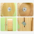 thumbnail image 4 of Hamster Wooden Wheels Dia 16.5cm Rotary Runner Slient Hamster Wheel Hamster Exercise Wheel for Ferret Small Chinchilla Gerbil Small Pets, 4 of 10
