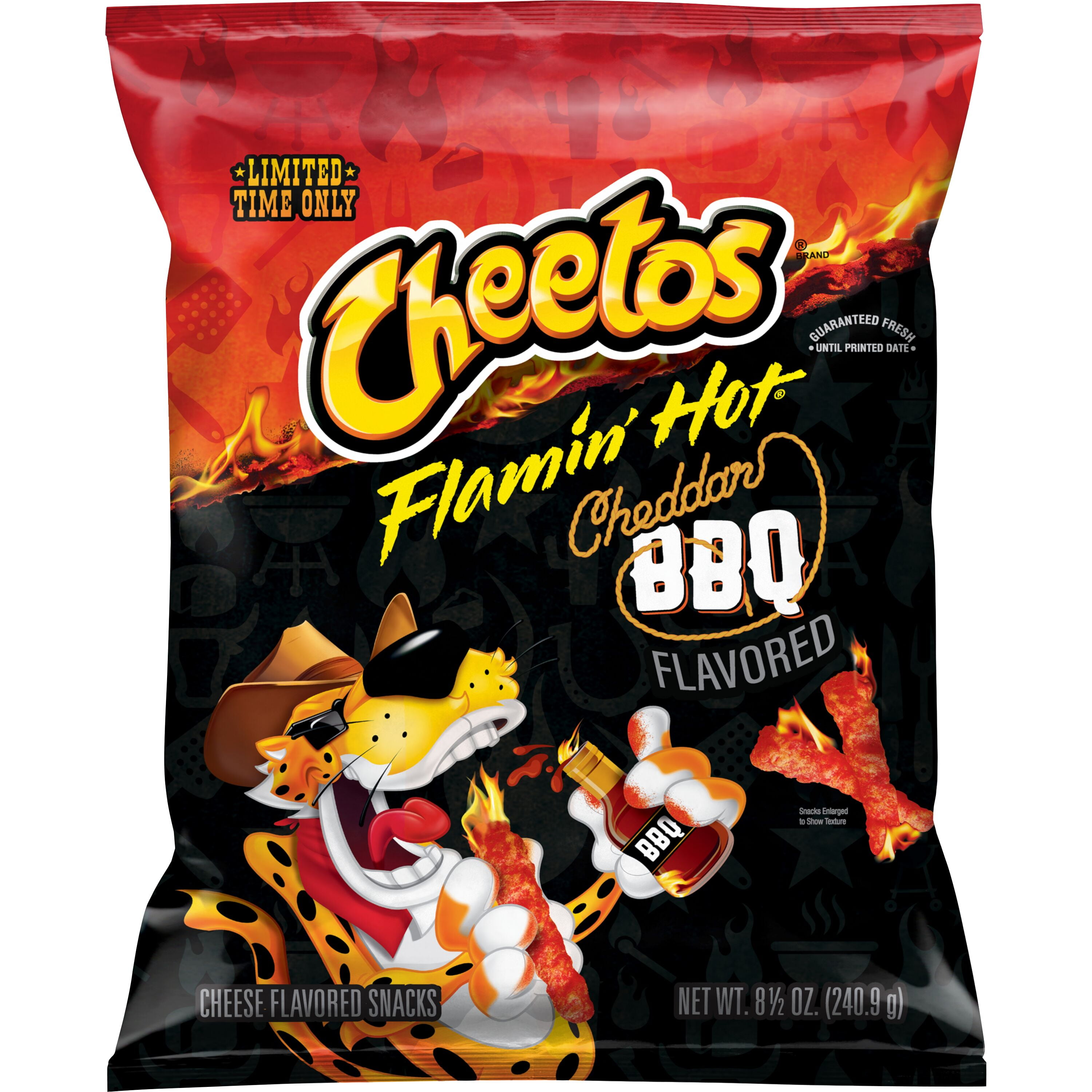 Cheeto's XTRA Flamin Hot Cheese Flavored Snacks 8.5 Oz Bag Spicy
