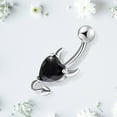 thumbnail image 7 of Valentines Day Gifts for Her Body Chain Devil Heart Belly Button Rings Navel Barbells Stud Body Piercing Gifts Clearance Birthday Gifts for Women, 7 of 7