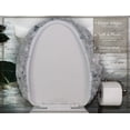 thumbnail image 6 of Soft Microfiber Bathroom Toilet Lid Cover, Machine Washable Seat Covers, 18x18, Stays in Place Rubber Backing, Fits Most Round, Elongated and Oblong Lids, Home Decor Accessories, Gray, 6 of 8