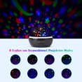 thumbnail image 2 of 2 In 1 Led Star Light Projector, Baby Night Light, Ocean Wave Projection Lamp, 8-Color Changing & 360 ° Rotatable Table Lamp For Children'S Room, Bedroom, Party Birthday Decor (Black), 2 of 7