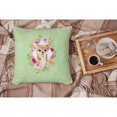 thumbnail image 4 of Chihuahua Green Flowers Fabric Decorative Pillow, 4 of 4