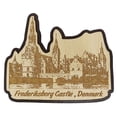 thumbnail image 1 of Printtoo Frederiksborg Castle Engraved Fridge Magnet Souvenir Wooden Gift Collectibles, 1 of 1