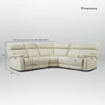 thumbnail image 5 of 105" Leather Reclining Sectional, 2 Power Recliners, Adjustable Lumbar Support & Headrest, Zero Gravity, 5 of 8