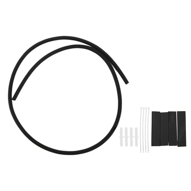 Tubo corrugado para sistema lavaparabrisas, kit de reparación de manguera de líquido lavaparabrisas de 1,1 m/3,6 pies.