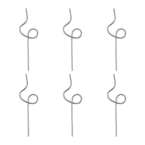 REGALWOVEN 6 Pcs Reusable Straws, Stainless Steel, Long Drinking Straws for 40 oz Tumbler, Dishwasher Safe Straws Silver