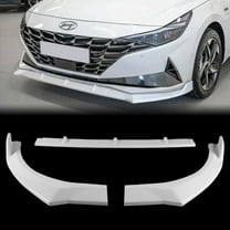 For 2021-2023 Hyundai Elantra Painted White Front Bumper Body Kit Spoiler Lip