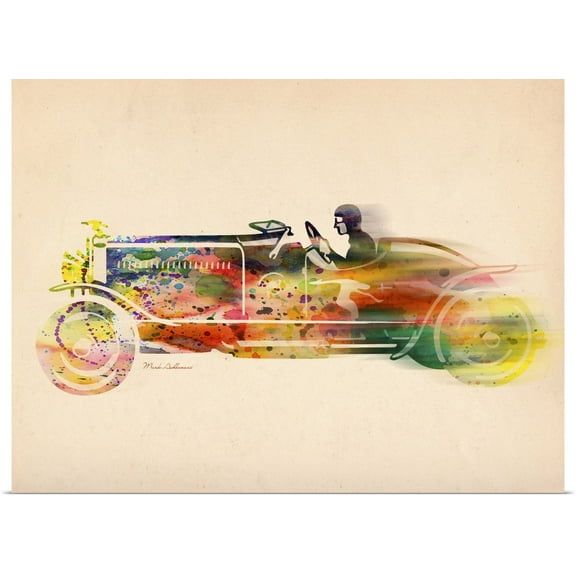 Great BIG Canvas | Rolled Mark Ashkenazi Poster Print entitled Volkswagen Car IV