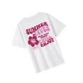 thumbnail image 4 of Camiseta de cuello redondo para mujer, camiseta básica informal y suave para el trabajo diario y las vacaciones. M, 4 of 7
