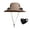 (Solar & USB)Khaki, variant on Outdoor Wide Brim Sun Hat with 2 Solar Fan Sun Bucket Hat for Men Women UPF 50+ Bucket Fishing & Beach Hat with Fan Built in