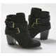 thumbnail image 3 of Maogu, zapatos informales con hebilla para mujer, botas cortas Chelsea para mujer, calzado de otoño con tacón grueso, botines Vintage de tacón alto para mujer 2024, 3 of 5