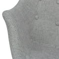 thumbnail image 6 of Allora Mid-Century Twill Fabric Eiffel Base Rocking Chair in Gray, 6 of 7