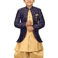 thumbnail image 4 of Ahhaaaa Kids Ethnic Indo Western Sherwani Kurta and Dhoti Pant Set for Boys, 4 of 5