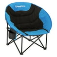 thumbnail image 1 of KingCamp Foldable Indoor/Outdoor Saucer Lounge Camping Chair, Black/Blue, 1 of 6