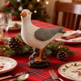 thumbnail image 4 of Uxgjfwu Christmas Seagull Figurine Ornament, Resin Seabird Tabletop Decorations, Rustic Vintage Coastal Beach Home Decor, 4 of 6