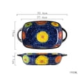 thumbnail image 2 of Ceramic Baking Dish Tableware Baking Spaghetti Baking Dish High Temperature Resistant With Handle for Oven Microwave Oven, 2 of 6