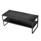 thumbnail image 4 of Soporte para monitor de computadora de longitud ajustable y versátil para impresora de escritorio de dormitorio 2 niveles negro, 4 of 9