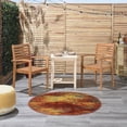 thumbnail image 4 of Nourison Nourison Essentials 4' x Round Flame Modern Rug, 4 of 10