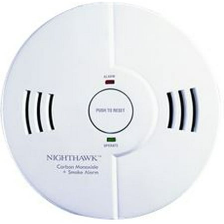 Kidde Nighthawk Intelligent Battery Operated Ionization Combination Smoke, Fire, And Carbon Monoxide Detector, 2 Aa