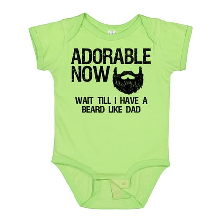 

Inktastic Adorable Now...Wait Till I Have a Beard Like Dad Gift Baby Boy Bodysuit