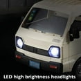 thumbnail image 3 of 1/16 Scale 2.4GHz Remote Control City Transport Truck - White Single Battery Version with Multi-Directional Driving, Colorful LED Lights, Rear Spray Function, Manual Door Opening & Cargo Storage, 3 of 6
