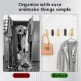 thumbnail image 3 of Djiypn Foldable Coat Hooks, Invisible Folding Retractable Wall Hooks, 2Pack Retractable Hook, Foldable Wall Hooks for Hanging Coats, Scarves, Hats, Bathrobes, Keys, Bags (Gold), 3 of 10