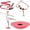Pink Small, variant on Artan Balance Leg Stretching Strap and Plastic Ballet Balance Board - Pink, 2 Pc. Set