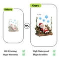 thumbnail image 4 of TanSiDing 1pcs 3D Christmas Window Stickers Static Cling Reusable Holiday Decorations Frosted Snowflake Tree Santa Claus for Glass Door Wall Party Home Festive Atmosphere, 4 of 6