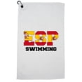 thumbnail image 1 of Spain Swimming - Olympic Games - Rio - Flag Golf Towel with Carabiner Clip, 1 of 5