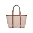 thumbnail image 3 of Valentino Garavani Women's "Rockstud" Small Shopping Bag – Beige Neutrals, 3 of 5